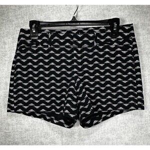 OLD NAVY SZ 4 Regular Cotton/Spandex Navy/ White Dense Woven Pockets Pixie Short